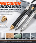 Slim Pencil Air Grinder For Precision Grinding And Detailing With 170 Mm Length And 12.4 Mm Diameter Micro Die Grinder on multiple materials.