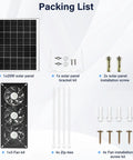 Solar Powered 3 Fan Kit For Outdoor Chicken Coop Greenhouse And Shed Waterproof Air Intake Or Exhaust Fans High Flow Easy Install Weatherproof Outdoor Ventilation System packing list