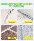 Self Leveling Concrete Crack Filler And Quick Dry Cement Sealant Engineered For No Sweat Roof Window And Exterior Repairs That Work Like A Dream To Lock Out Moisture Forever used on roof, corner, concrete, and expansion cracks.