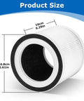 Three In One Replacement Filter For TCL Breeva A1 And A1W Air Purifiers with dimensions 16cm x 16.8cm white cylindrical cartridge