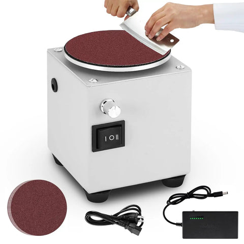 Do It All 4 To 6 Inch Mini Disc Sander And Bench Grinder With Bidirectional Stepless Speed Control 0 To 6000 RPM Forward And Reverse