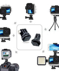 Waterproof GoPro Hero 9 10 11 12 13 Case with Deep Dive 196ft Housing and 4 pack macro filters setup options.