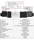 5 Way 3 Position Pneumatic Solenoid Valve With 4V230C08, DC12V Coil, PT1/4 Ports, detailed specifications and design