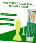 DIY Self Adhesive Wall Repair Cream Kit With Quick Drying Paste For Cracks And Holes 2 Pack Mending Set With Scraper