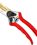 8.5 Inch Titanium Bypass Pruning Shears For Gardening With Japanese Grade High-Carbon Steel Blades, red ergonomic handle
