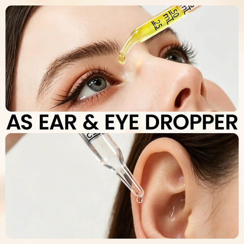 Glass Dropper Set With 10 Pieces Featuring 8 1ml Droppers And 2 Cleaning Tools used for eye and ear care