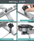 Installation steps for Table Saw Dial Indicator Gauge 0 To 1 Inch With 0.001 Inch Precision, Your Quick Tune Up Alignment Tool.