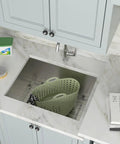 Undermount Bar Sink 15x17 Inches 16 Gauge Stainless Steel Wet Prep Single Bowl Handmade T304 Brushed Finish RV Ready