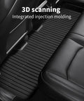 Tough As Nails TPE Floor Mats For Tesla Model 3 Highland 2023 Through 2025, contoured black mats with anti-slip surface.