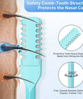 Diagram showing the safety comb-tooth structure of the 2 In 1 Nasal Hair Cutter Kit For Women And Men Portable Nose Trimmer 2026.