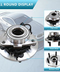 Front Wheel Hub Bearing Assembly For 2009 2010 2011 Ram 1500 Pickup, 5 Lug With ABS, Direct Fit Replacement Hub Kit, Premium Quality, 2 Pack