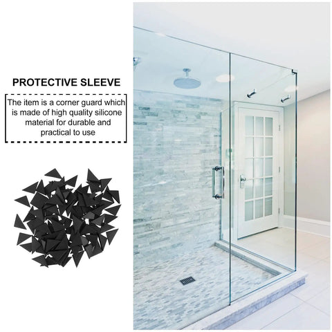 Black Plastic Corner Protectors Pack Of 100 For Home Furniture Anti Collision Cushioned Edge Guards No Slip To Shield Walls Cabinets And Appliances From Dings And Scratches