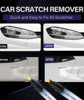All Cars Magic Scratch Removal Pen 2 Pack Quick Fix Car Scratch Repair For Any Color Universal Car Paint Pen Before and After