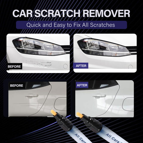 All Cars Magic Scratch Removal Pen 2 Pack Quick Fix Car Scratch Repair For Any Color Universal Car Paint Pen Before and After
