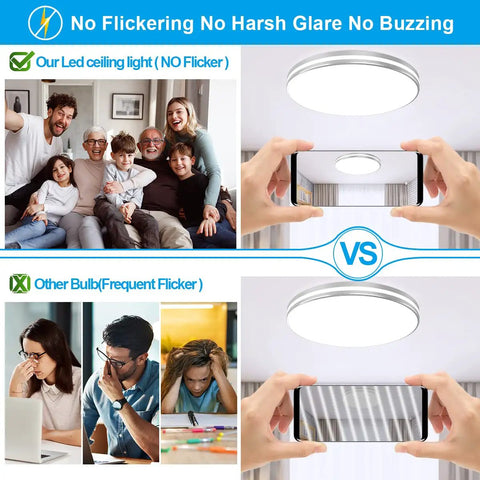 Comparison of LED Flush Mount Ceiling Light 10.3 Inch 20W 5000K Daylight IP44 Waterproof and other bulb