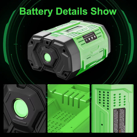 Battery details of 40V Ryobi Charger Replacement For Ryobi 40V Batteries With LED Indicator