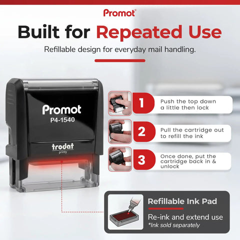 Dead Legit Self Inking Approved Rubber Stamp For Office And Business Paperwork drops slick sharp marks with refillable design.