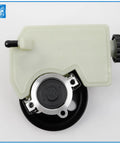 Top view of power steering pump with pulley for Jeep Liberty 2002 2006 V6 3.7L beefed up replacement easy install durable steering part