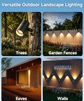 Low Voltage Landscape Down Lights Outdoor LED Spot Lighting for Yards, wall mounted on trees, garden fences, eaves, walls