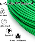 High-quality PVC material on 100ft Green PVC Coated Wire Rope Kit with One Eighth Inch Cable Turnbuckle Tensioner Set