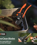 Pruning Shears With Stepless Adjustable Handle For Any Hand Size Beast Mode Garden Clippers With Ultra Sharp SK5 Steel cutting.