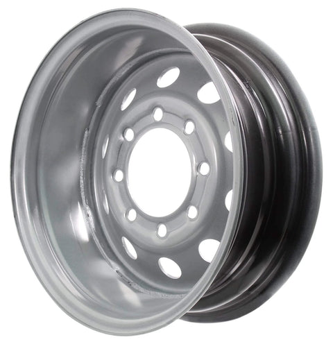 Beefed Up Heavy Duty 16 Inch Trailer Wheels 16x6 8 Lug Silver Gray Modular Rim For Equipment Trailers DOT Approved 3750 Lb Capacity