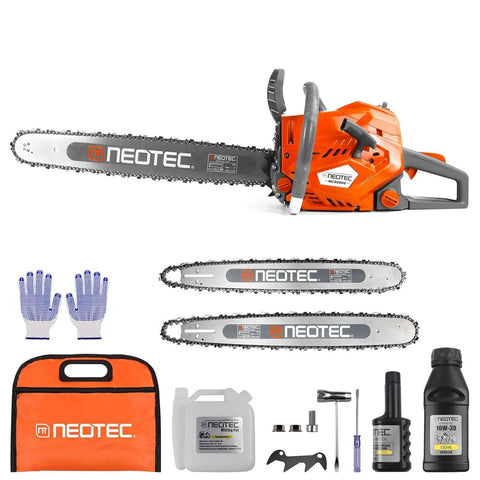 Heavy Hitter 68cc Gas Chainsaw With 22 Or 24 Inch Bar, 2 Cycle Engine Power accessories kit for various cutting tasks
