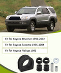 Toyota Rack And Pinion Bushing Kit 8.10103G for 4Runner 1996 2002 Tacoma 1995 2004 and Pickup 1995 4WD displayed with vehicle