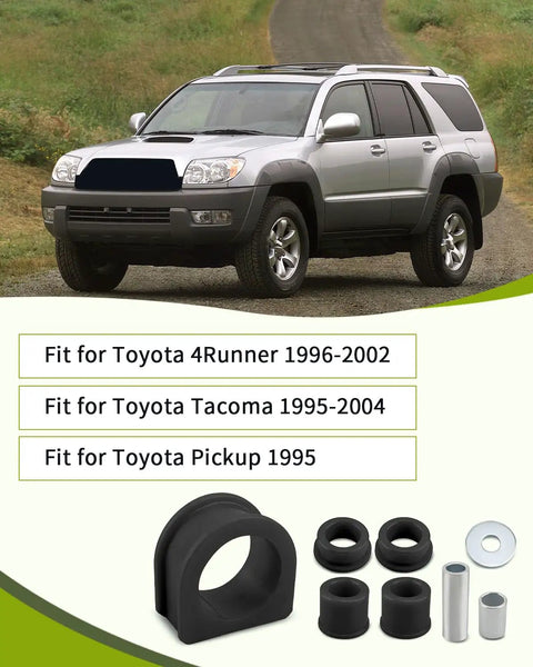 Toyota Rack And Pinion Bushing Kit 8.10103G for 4Runner 1996 2002 Tacoma 1995 2004 and Pickup 1995 4WD displayed with vehicle