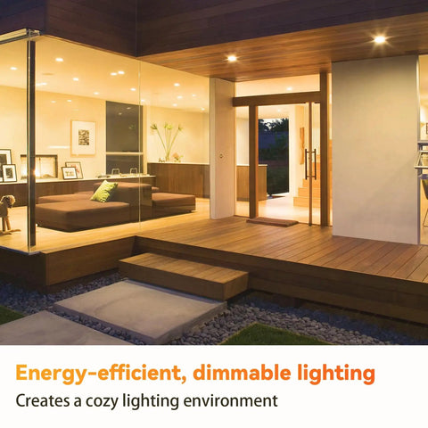 12 Pack Br30 Flood Light Bulbs For Indoor Recessed Fixtures Soft White 2700K Delivers Top Shelf Lighting in cozy outdoor space.