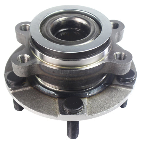 Front And Rear Wheel Bearing And Hub Assembly 5 Lug 4pc Set For 2008 2013 Nissan Rogue 4WD AWD Beefed Up Heavy Duty Replacement