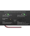 2 In 1 RV Road Trip Ready Carbon Monoxide And Propane Gas Alarm With Separate LED Indicator Light, Metal Housing, 100 dB Loud Alert, Flush Mount Design, Replacement For Safe T Alert 30 442 Series shown with LED indicators lit