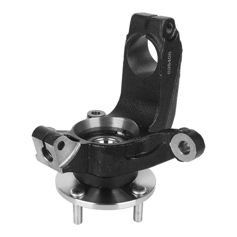 Front Steering Knuckle And Wheel Bearing Hub Assembly For Ford Focus 2006 2007 2008 2009 2010 2011 Right Passenger Side Replacement LK004 698406