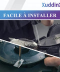 Installing Heavy Duty Titanium Coated Replacement Blades Set For Mammotion Robotic Lawn Mowers with included screws.