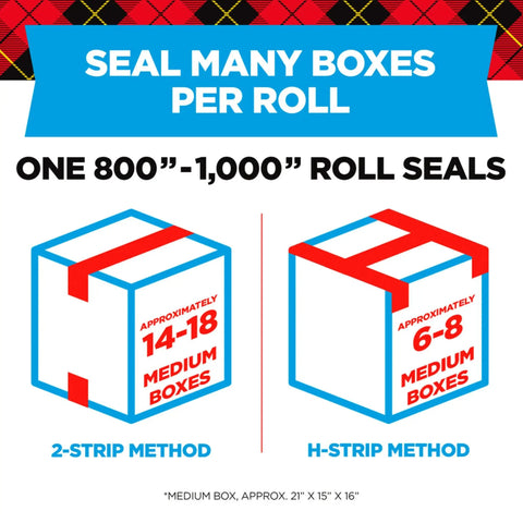 Heavy Duty Shipping Tape Clear 2 Inch By 800 Inch Pack Of 3 Built Tough Smooth Unwind Tear Resistant Packing Tape for boxes infographic