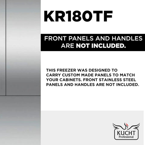 18 Inch Counter Depth Built In Freezer With No Fuss Installation And Slick Custom Panel Finish featuring stainless steel design.