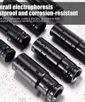 Built Tough Ten Piece Half Inch Drive Impact Socket Set Metric Deep Well Six Point Chrome Vanadium Wrenches showing rustproof sockets.
