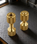 Pipe Fitter Flange Alignment Pin Set 1-1/8 Inch Two-Hole Dowel Pins For ASME Flange Aligner Kit Hardened Aluminum Tool Gold Finish