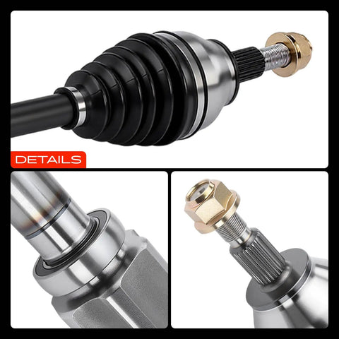 Top Shelf Front Right Passenger Side CV Axle Shaft Assembly For Ford Escape 2013 2014 2015 2016 2017 2018 Fwd close-up details