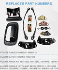 Heavy Duty Tailgate Hardware Rebuild Kit For Chevy Silverado And Gmc Sierra 1500 2500 3500 Classic Trucks parts including latches and cables.