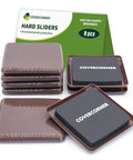 Eight Pack Three And A Half Inch Square Furniture Sliders For Carpet Move Heavy Sofas Tables And Chairs With Ease Safe Floor Protectors
