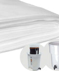 50 Pack Extra Large 20x20 Inch Commercial Cold Brew Coffee Filters For 5 Gallon Systems shown with filter and brewing setup