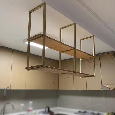 Heavy Duty Floating Shelf Brackets Double Tier Steel Mount Built Tough Heavy Lift Frame Mega Storage No Sweat Setup Sleek Modern Design hanging shelves in kitchen