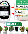2 In 1 Soil Moisture And pH Meter With Dual Dial Readouts For Garden Lawn Farm Indoor Outdoor Plants Simultaneous Moisture And pH Testing Easy To Read Displays And Quick Results shown with reference range and ideal use scenarios