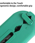 Heavy Duty Multifunction Wire Stripper For 8-16 AWG Solid Cables Precision Stripping Tool showing ergonomic green easy grip handles.