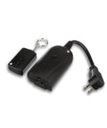 Weatherproof Outdoor Outlet Switch With Wireless Remote Controller, Water Resistant Power Outlet Converter, black cord and remote