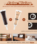 Color mixing with Wood Repair Kit With 12 Color Touch Up Pastes For Scratches Cracks And Holes On Furniture Cabinets Tables And Floors A Quick Easy DIY Resin Filler Set To Restore Wood Surfaces At Home Or In The Workshop