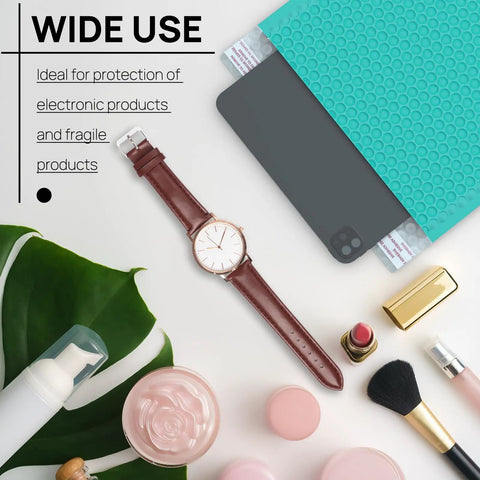 6x9 Inch Bubble Mailer 50 Pack Waterproof Padded Envelopes With Strong Self Seal Adhesive Cushioning in bright teal with items