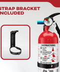 Home And Office Fire Extinguisher 5BC For Residential Use With Easy Pull Pin Lightweight Aluminum Body Easy To Read Pressure Gauge