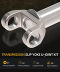 Heavy Duty Transmission Slip Yoke U Joint Kit 2 3 6081X 5 153X Fits 700R4 4L60E 4L60 polished metal slip yoke